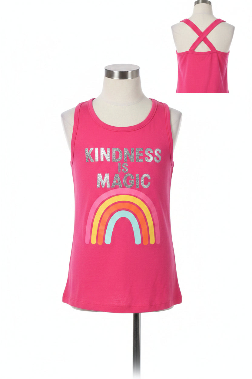 Pink Wonder nation Kindness is magic tank top, 7 G