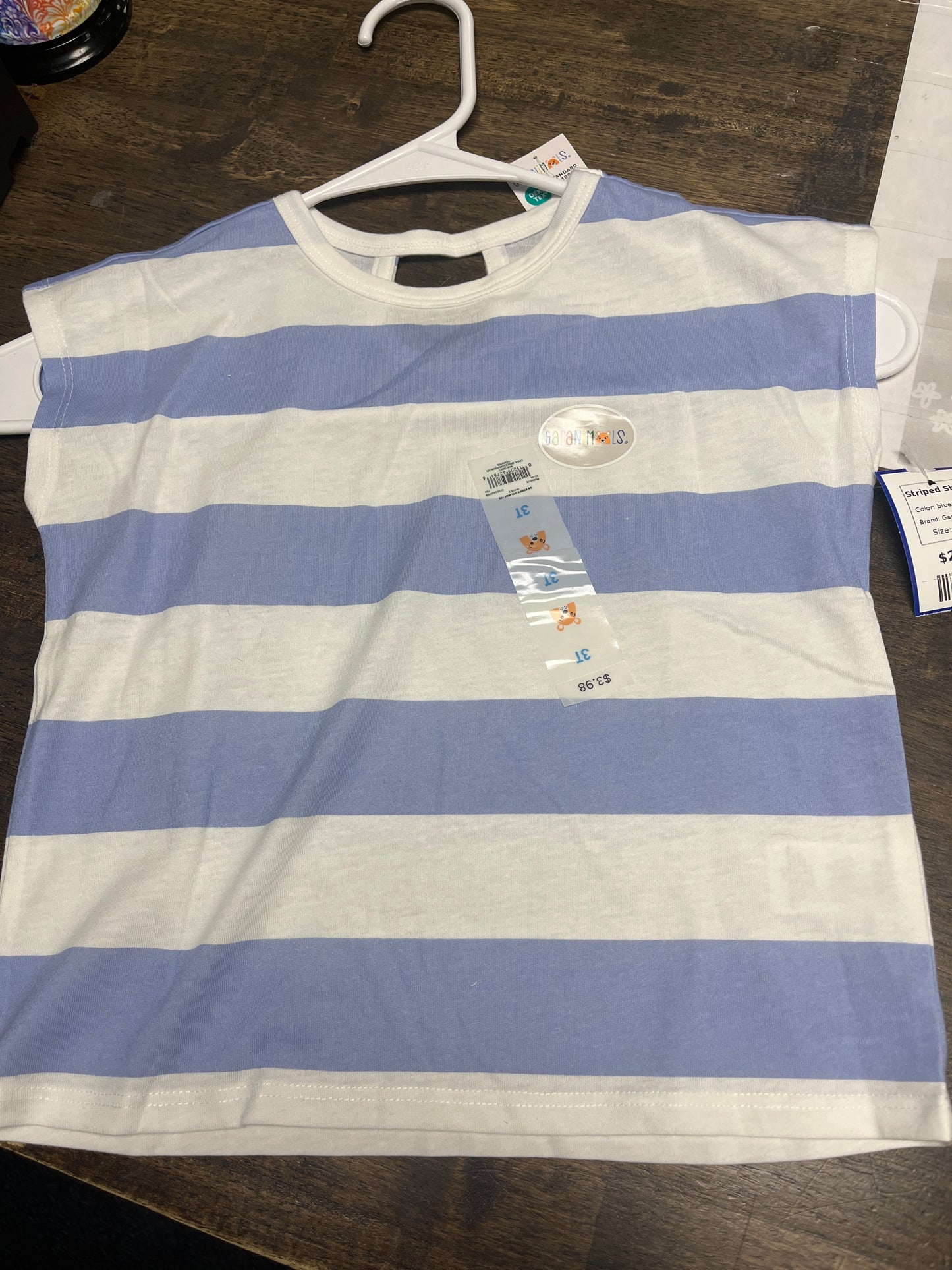 blue stripe Garanimals Striped Shirt, 3T G