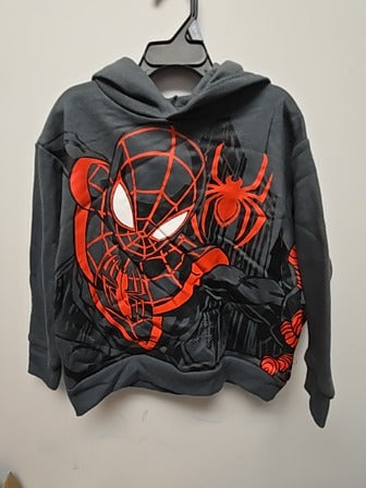 Grey Spiderman Spiderman hoodie, 4T B