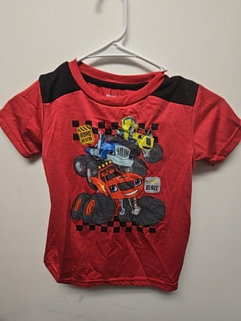 Red Nickelodeon Blaze shirt, 4T B