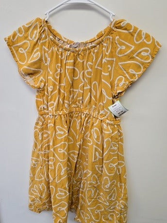 Yellow/White Heart Cat & Jack Dress, 8 G