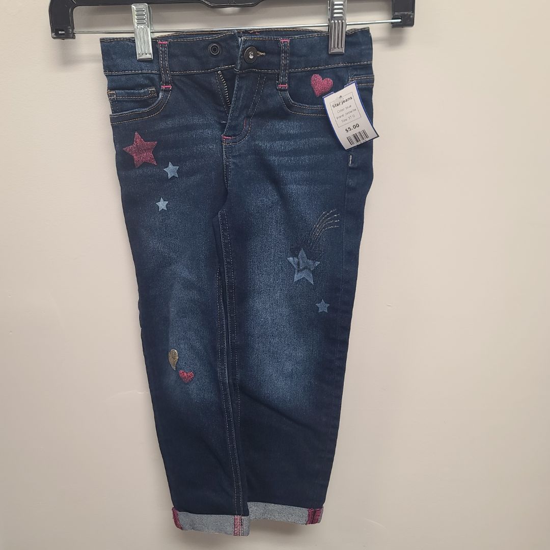 blue Jordache Star Jeans, 5T G