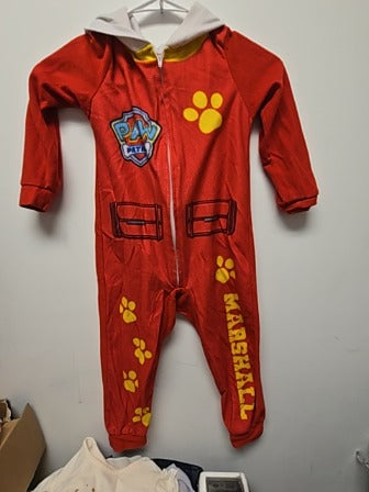 Red Nickelodeon Paw patrol 1 piece pj, 4T B