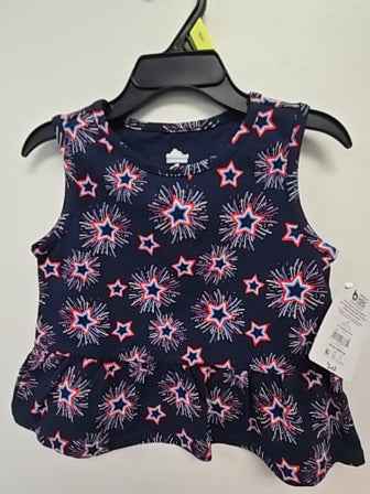 Blue Way to celebrate Firework tank top, 3T G