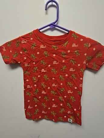 Red Free planet Gingerbread man shirt, 4T B