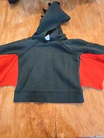 Green/red Old navy Dragon hoodie, 6M B