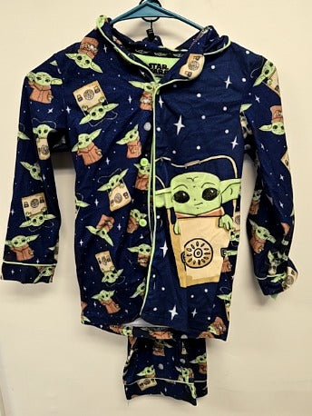 Navy/Green Star Wars Pjs, 6 B