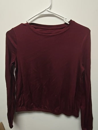 Burgundy Cat & Jack LS shirt, 10 G