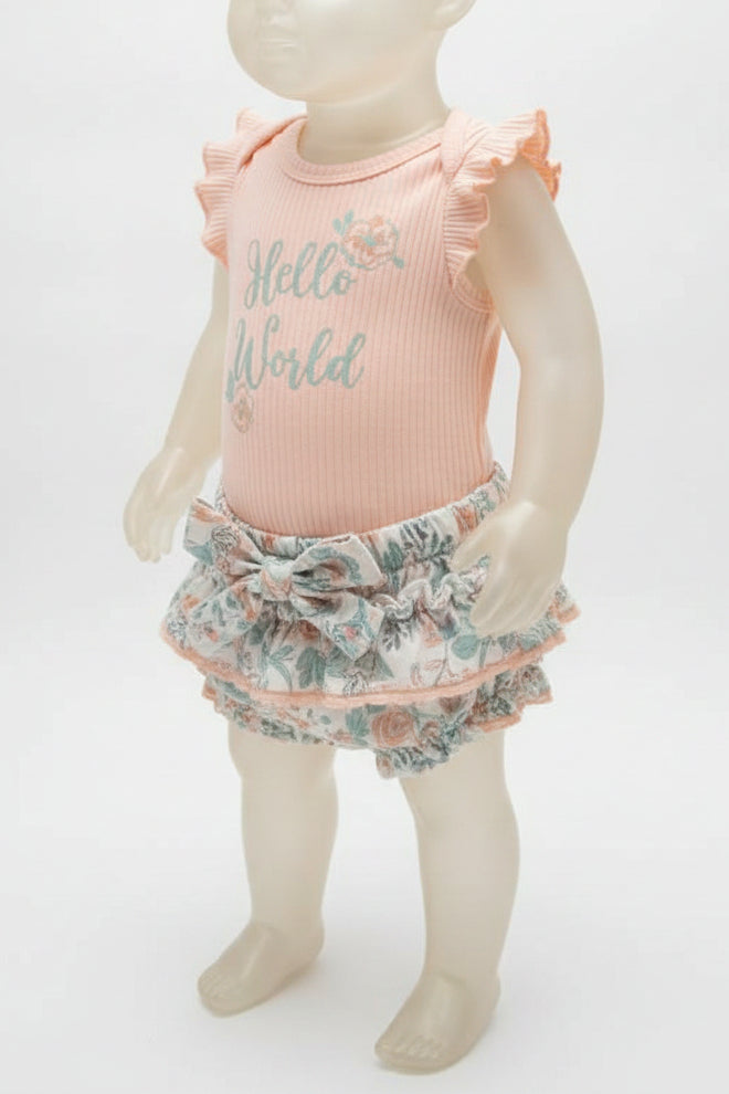 Pink Catherine Malandrino Baby Outfit, NB G
