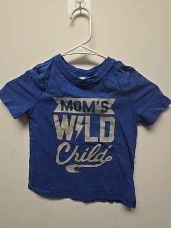 Blue Old navy Moms wild child shirt, 4T B