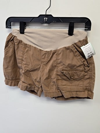 Brown Oh Baby Maternity Shorts, Small