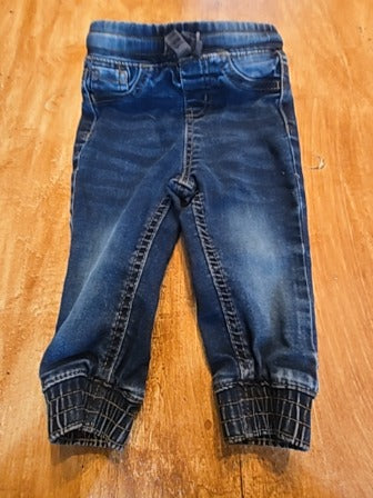 Blue jean Laughing Llama Pants, 12M B