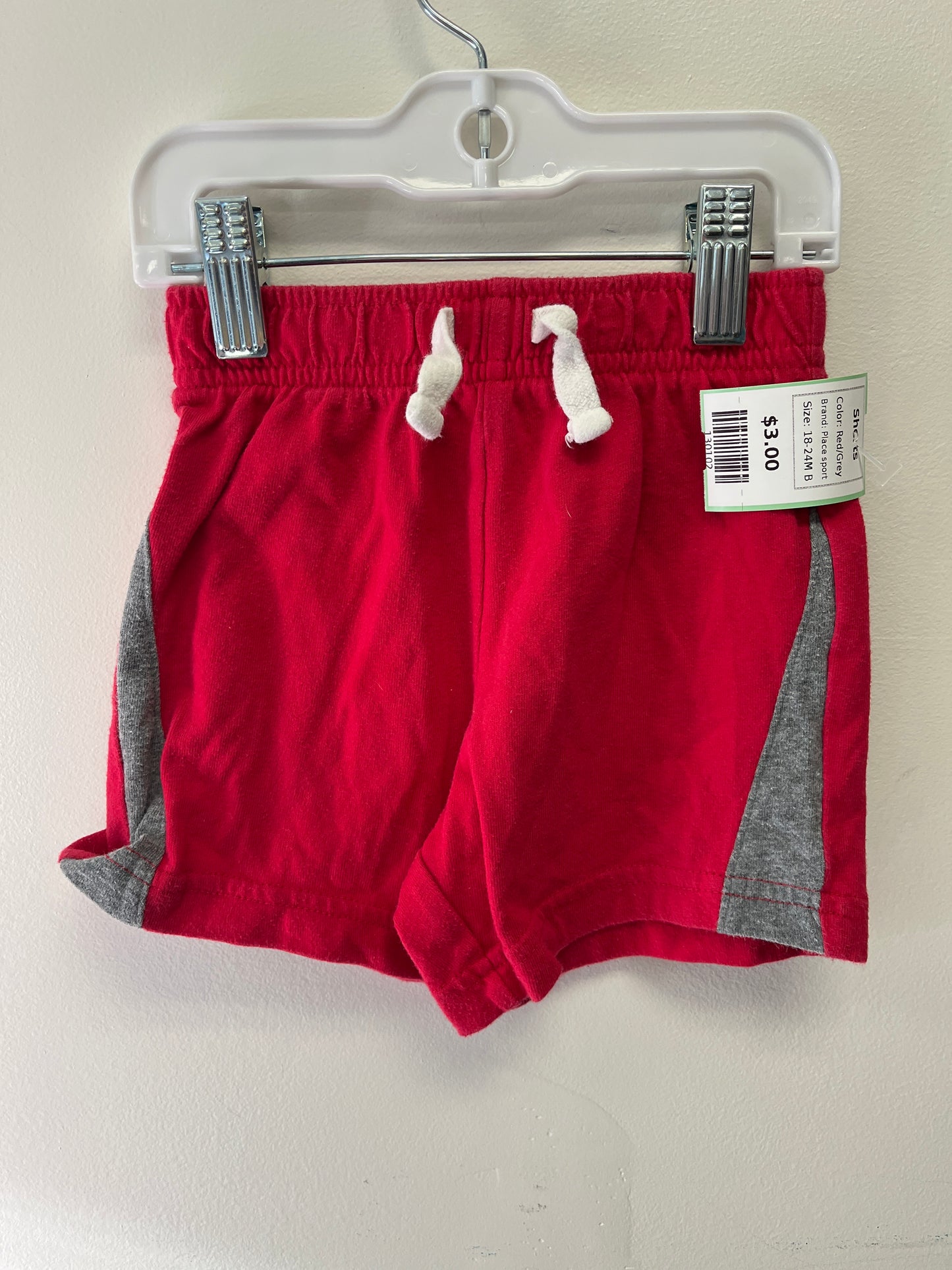 Red/Grey Place sport Shorts, 18-24M B