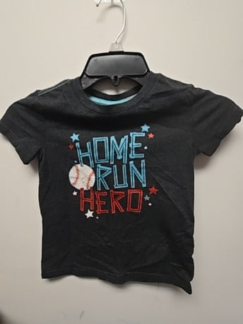 Grey Cat & Jack Home run hero shirt, 4T B