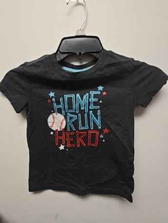 Grey Cat & Jack Home run hero shirt, 4T B