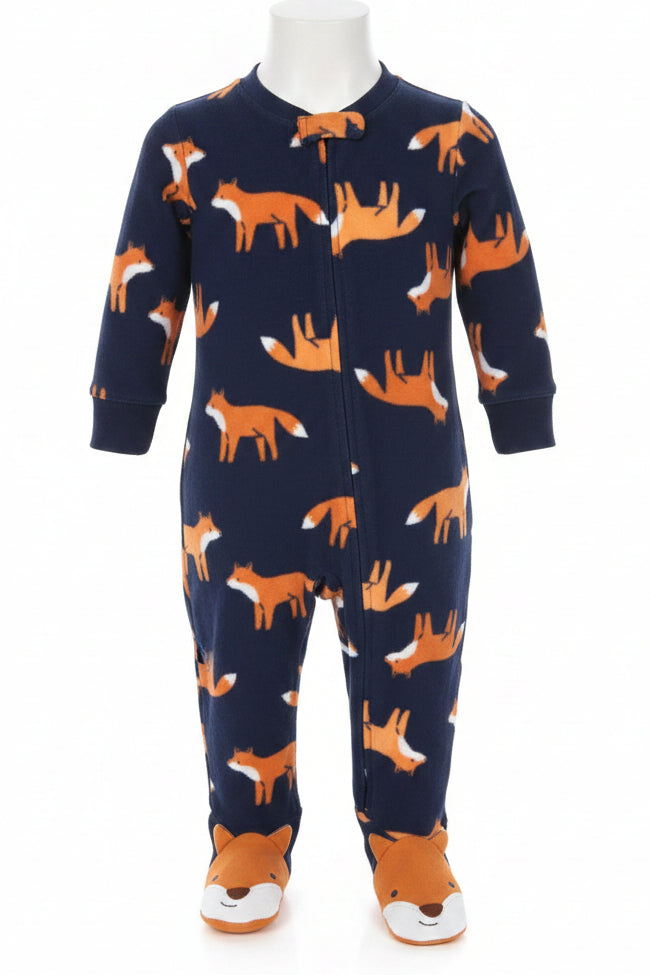 Blue with animals Carters Sleeper, NB B