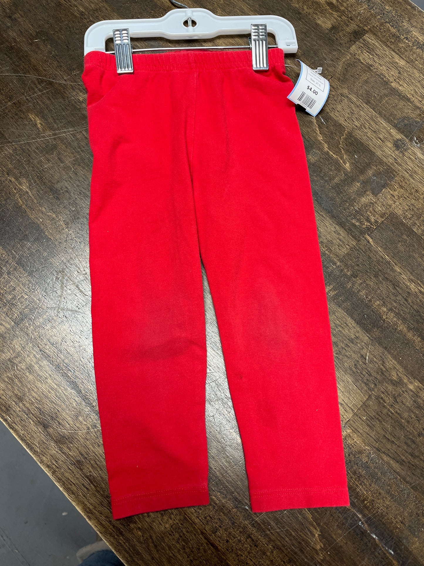 Red Jumping Bean Leggings, 2T G