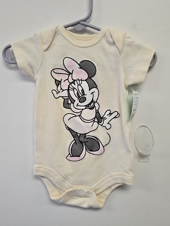 Yellow Minnie Disney Baby Onesie, NB G