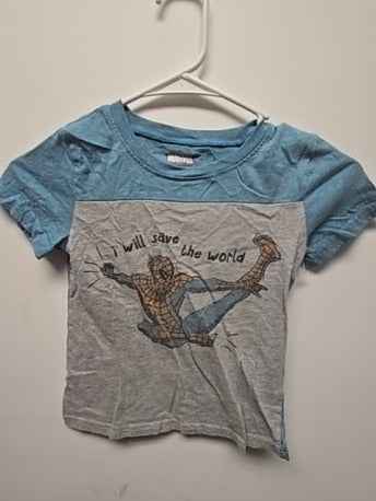 Blue/grey Marvel Spiderman shirt, 4T B
