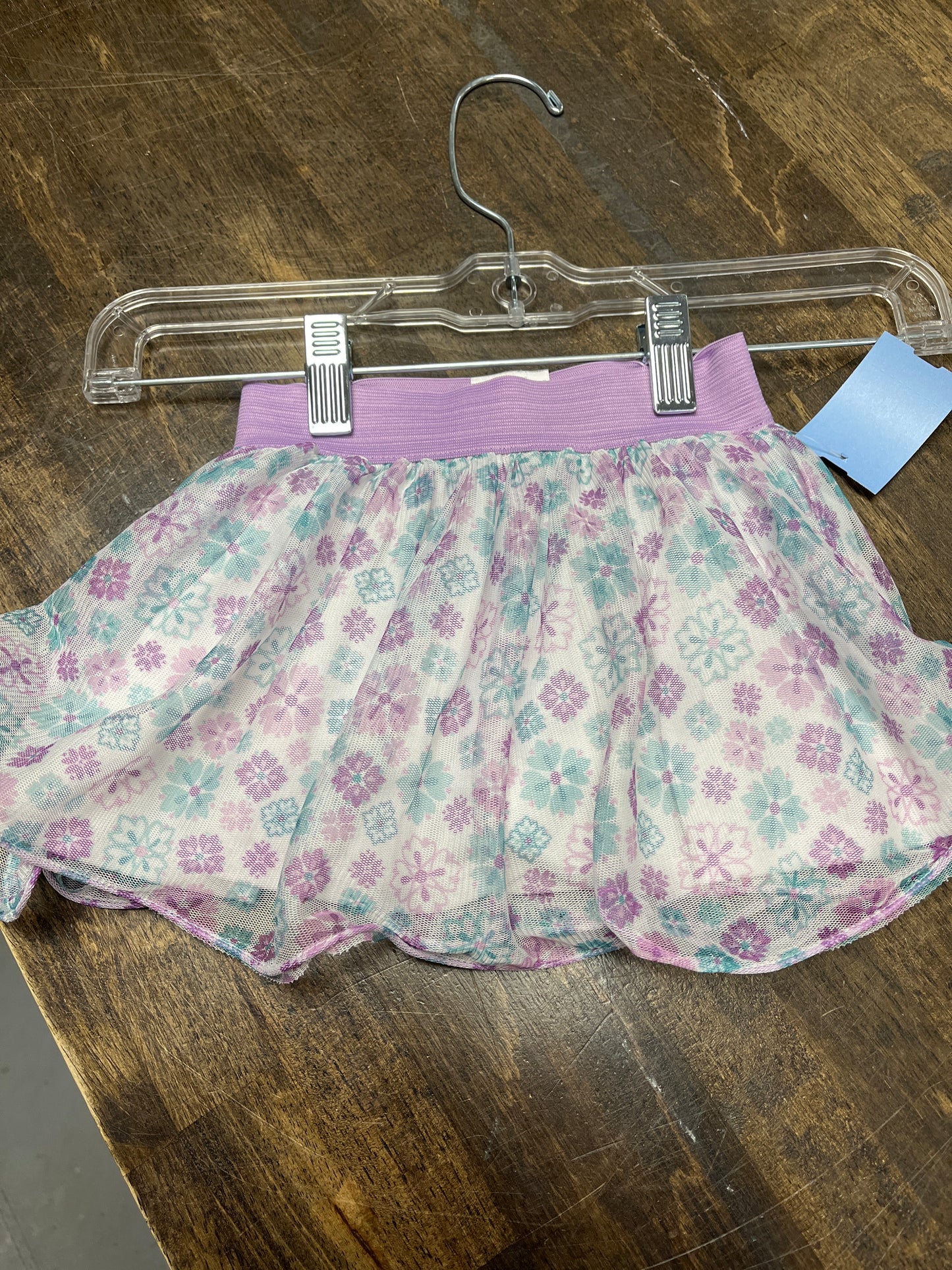 Purple/Blue Flower Disney Skort, 3T G
