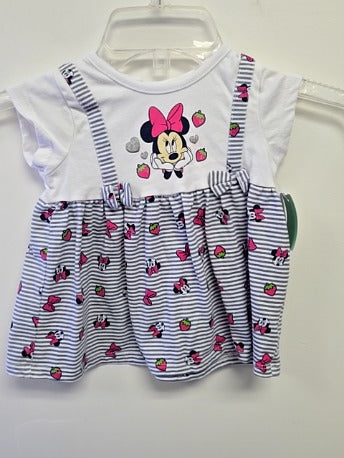 White/Blue/Pink Minnie Disney Shirt, 2T G