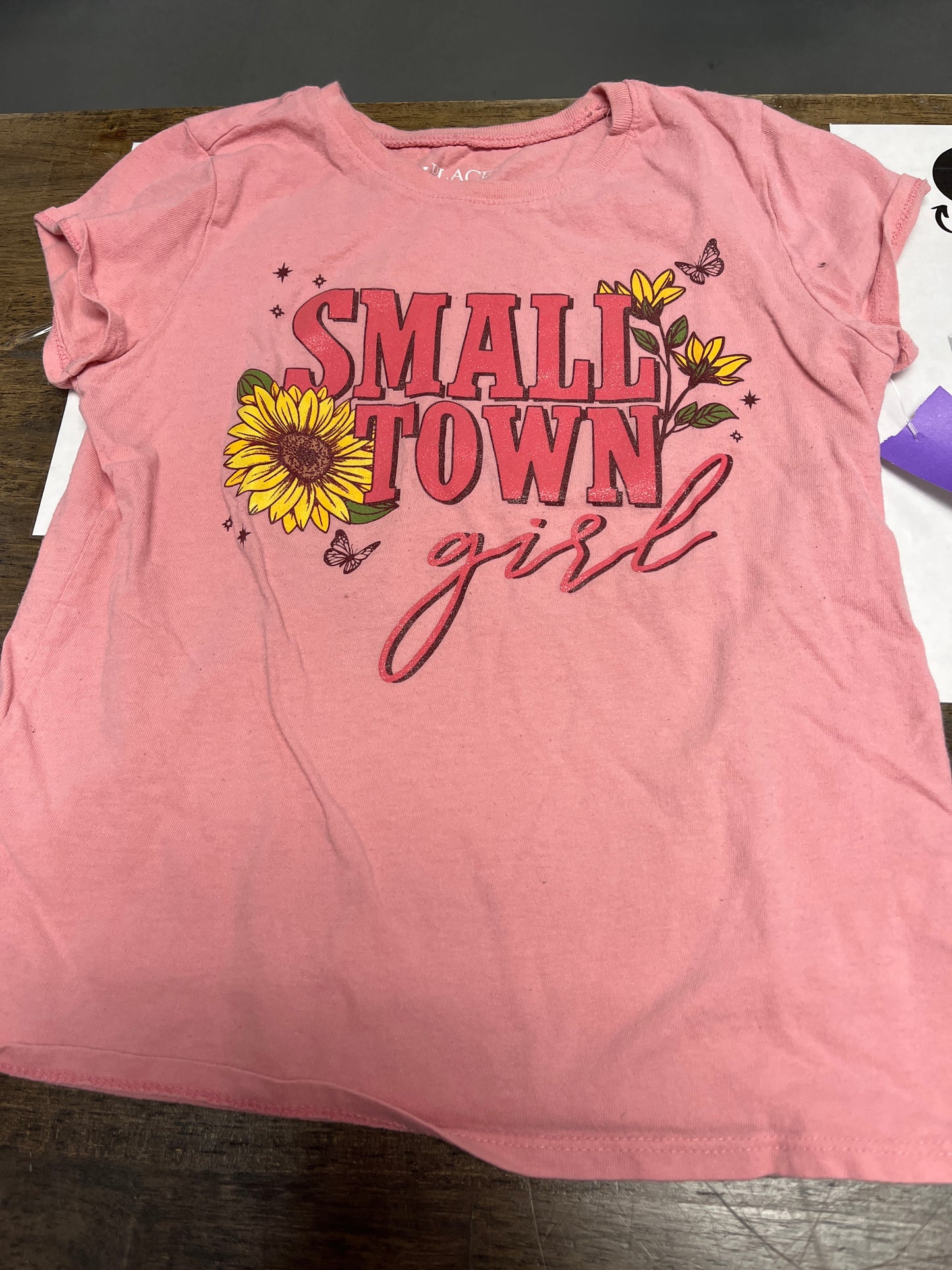Pink Small Town Girl Childrens Place Shirt, 7 G