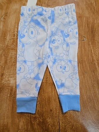 White/blue Bluey Bluey 2 piece pj, 12M B