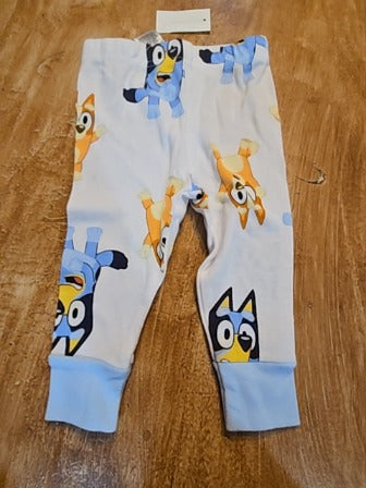 White Bluey Bluey 2 piece pjs, 12M B