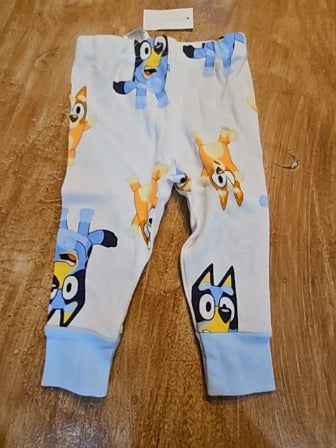 White Bluey Bluey 2 piece pjs, 12M B