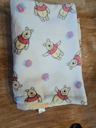 Yellow Disney baby Pooh bear blanket