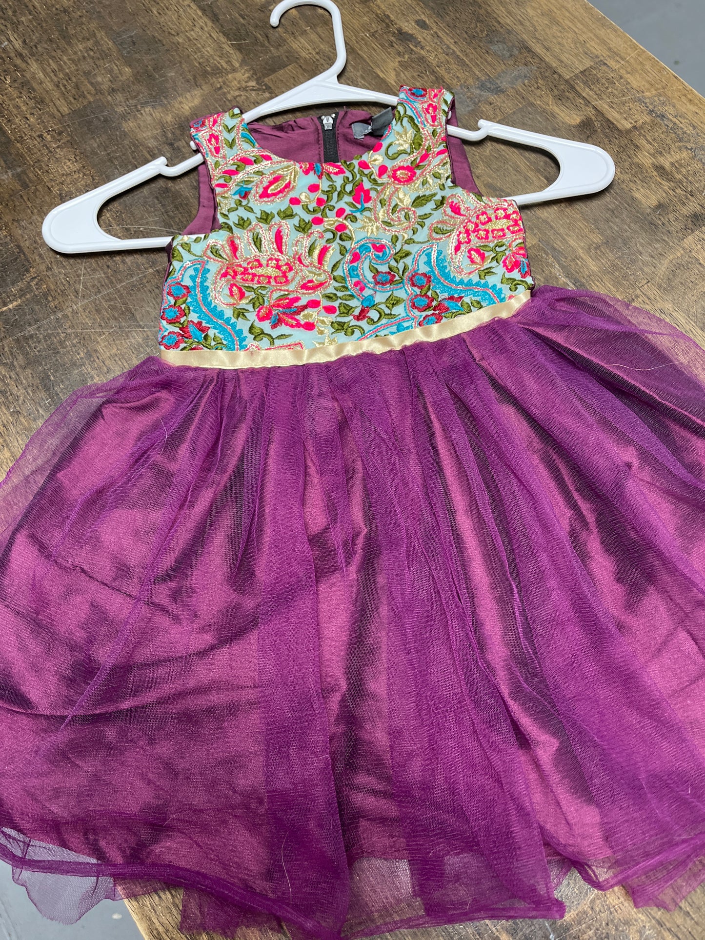 Purple Flower A.T.U.N Holiday Dress, 3T G