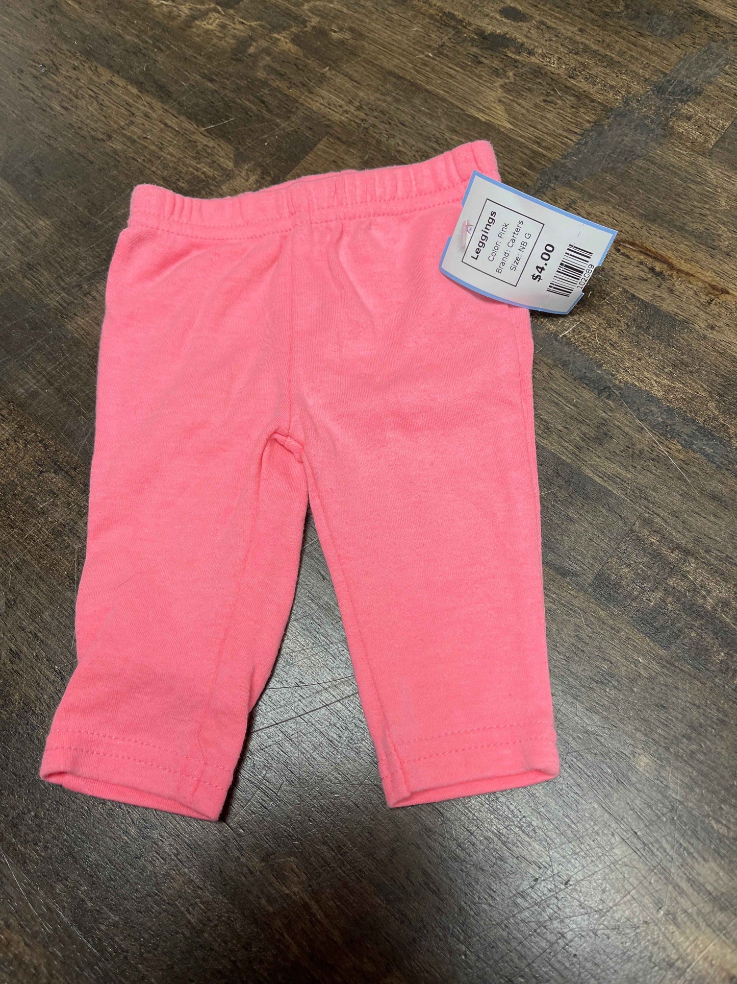 Pink Carters Leggings, NB G