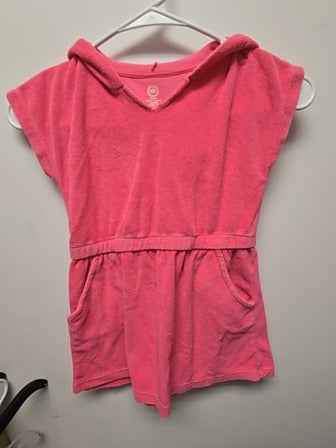 Pink Wonder nation Hooded swim cover up, 5T G