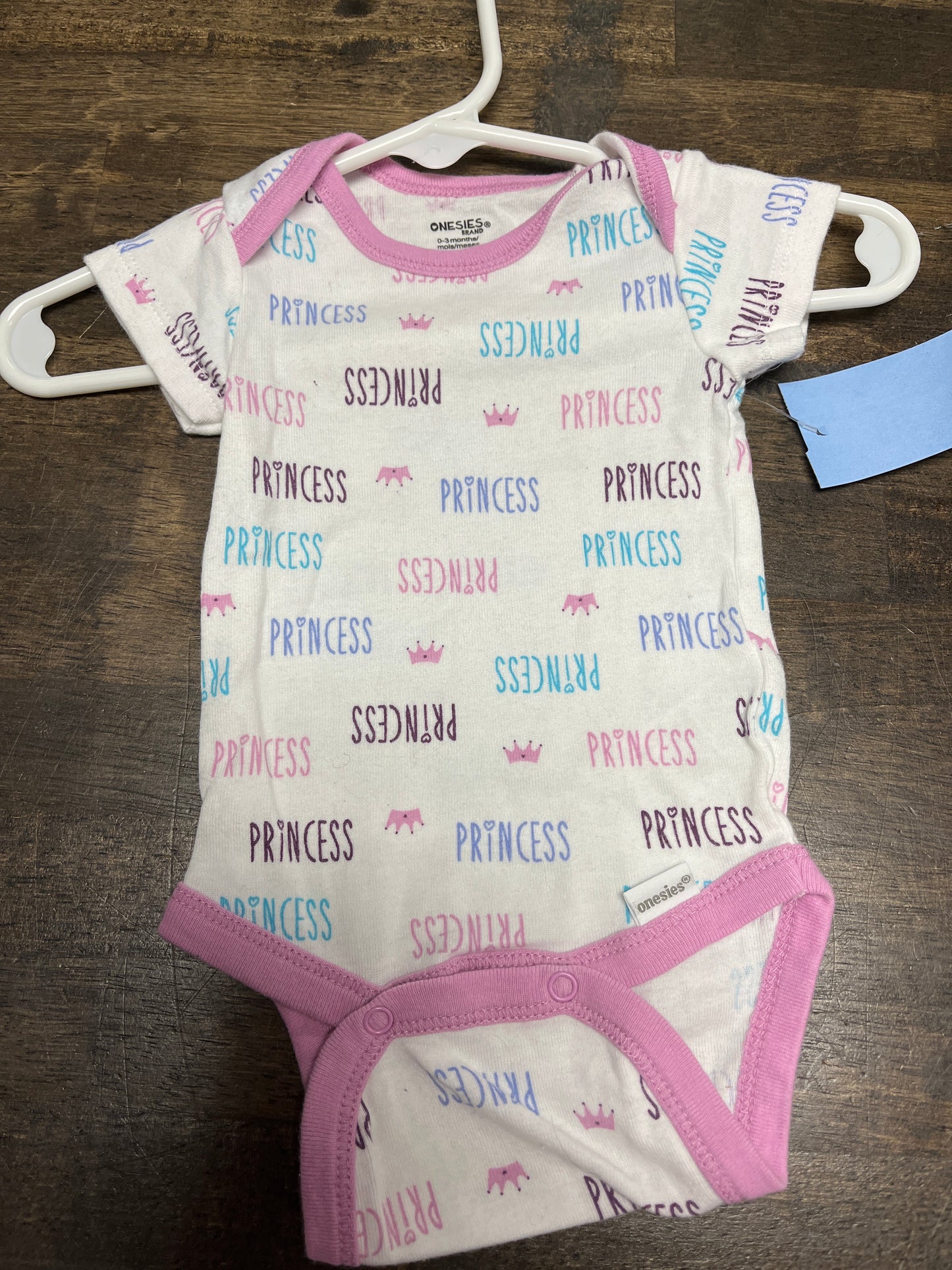 white Onesies Princess Onesie, NB G