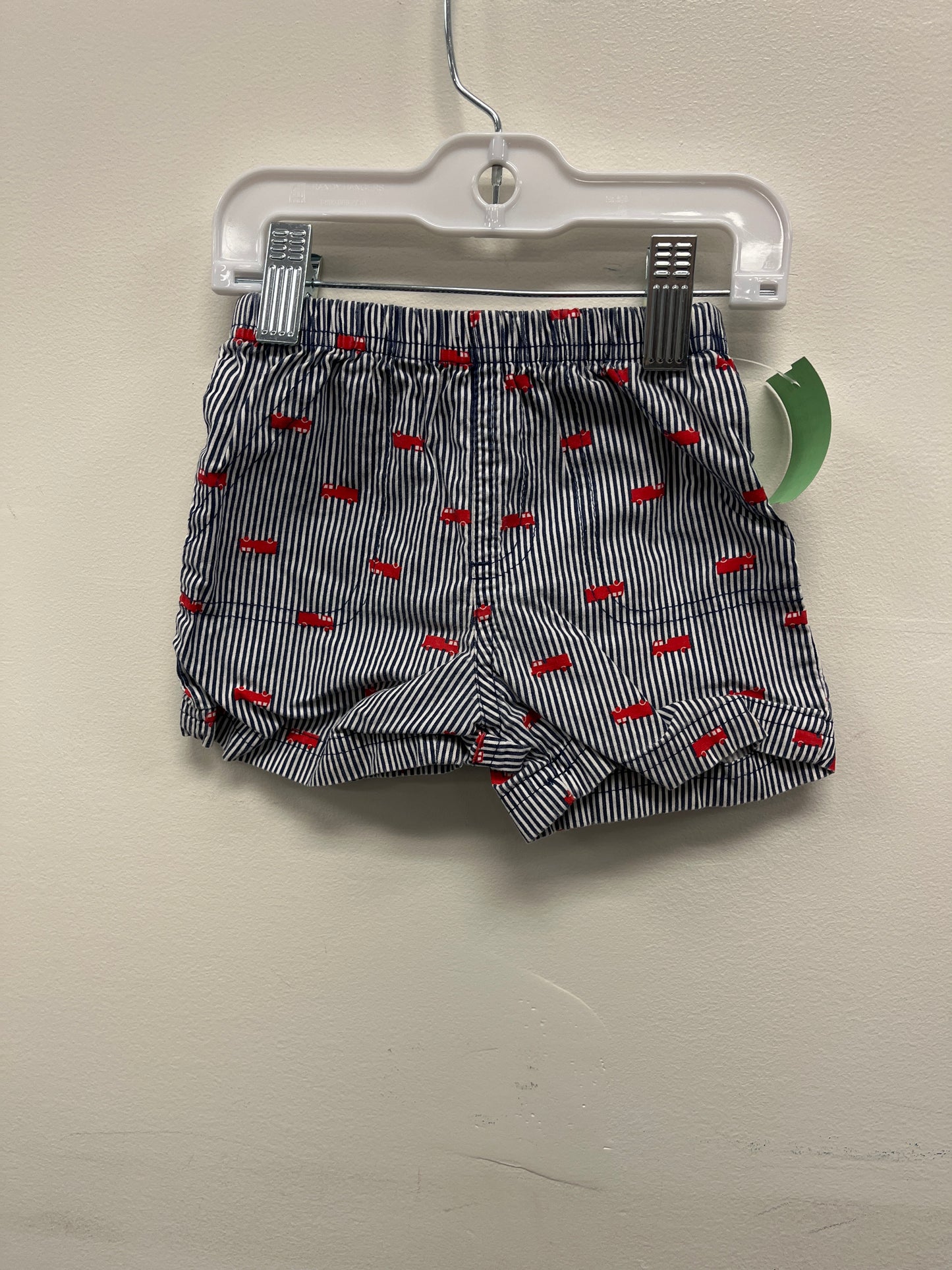 Navy/White Striped Firetuck Carters Shorts, 12M B