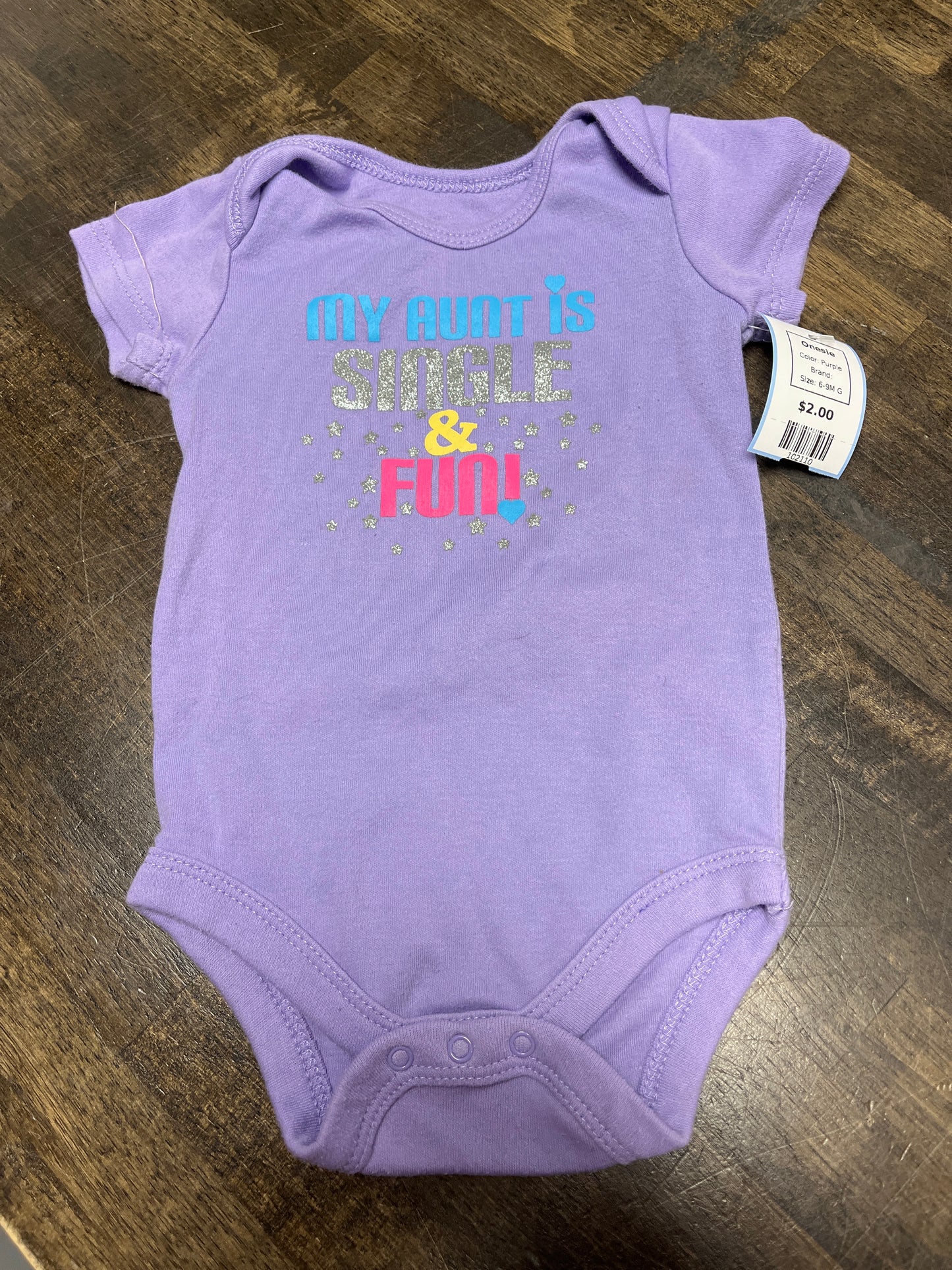 Purple Onesie, 6-9M G