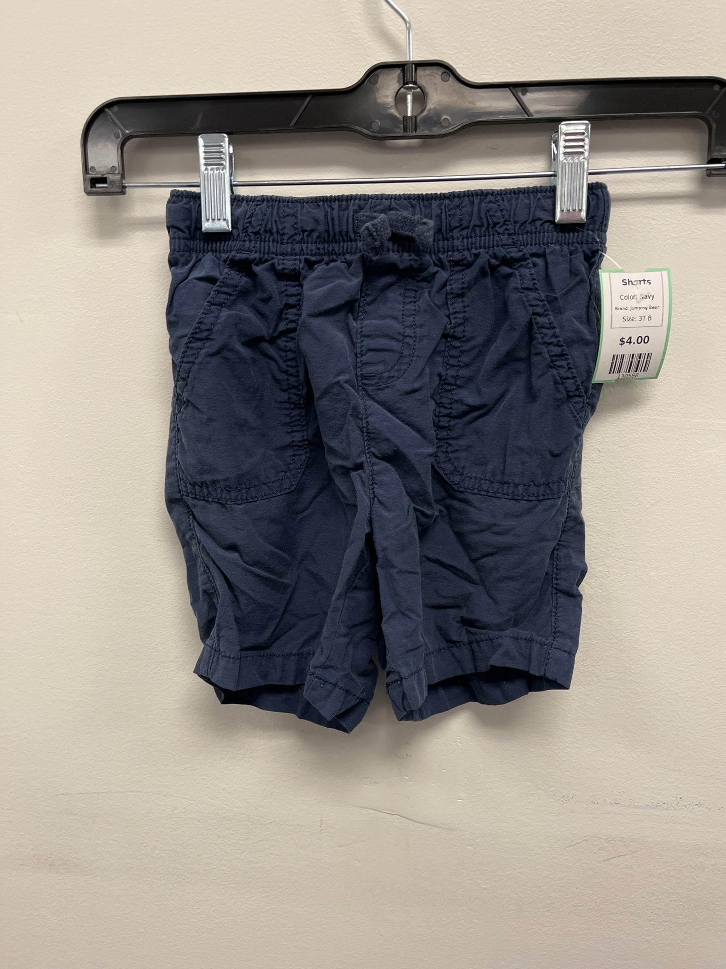 Navy Jumping Bean Shorts, 3T B
