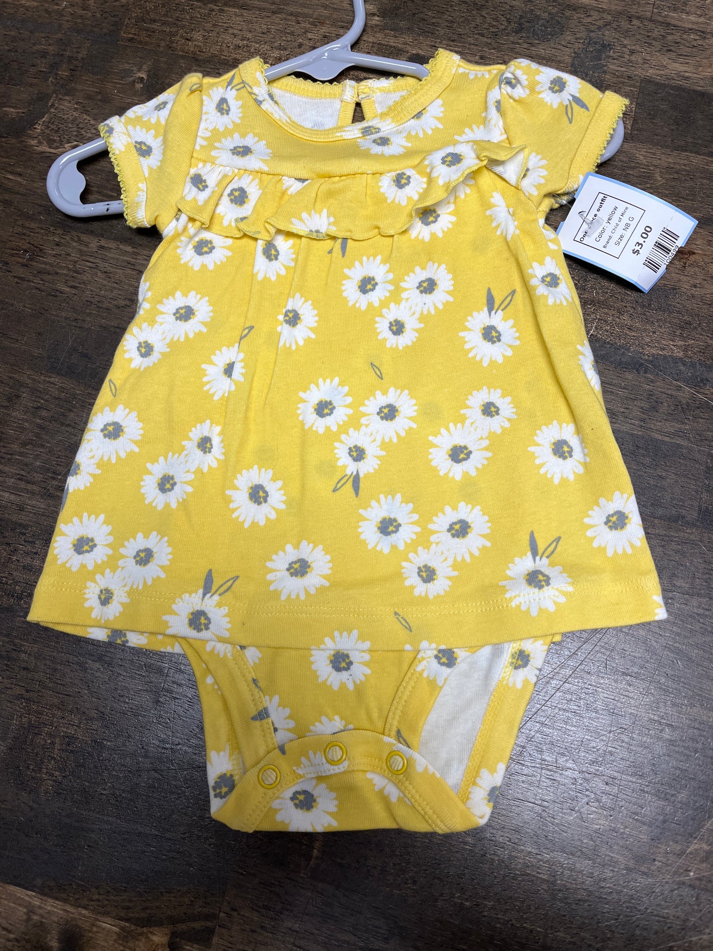 yellow Child of Mine One piece outfit, NB G