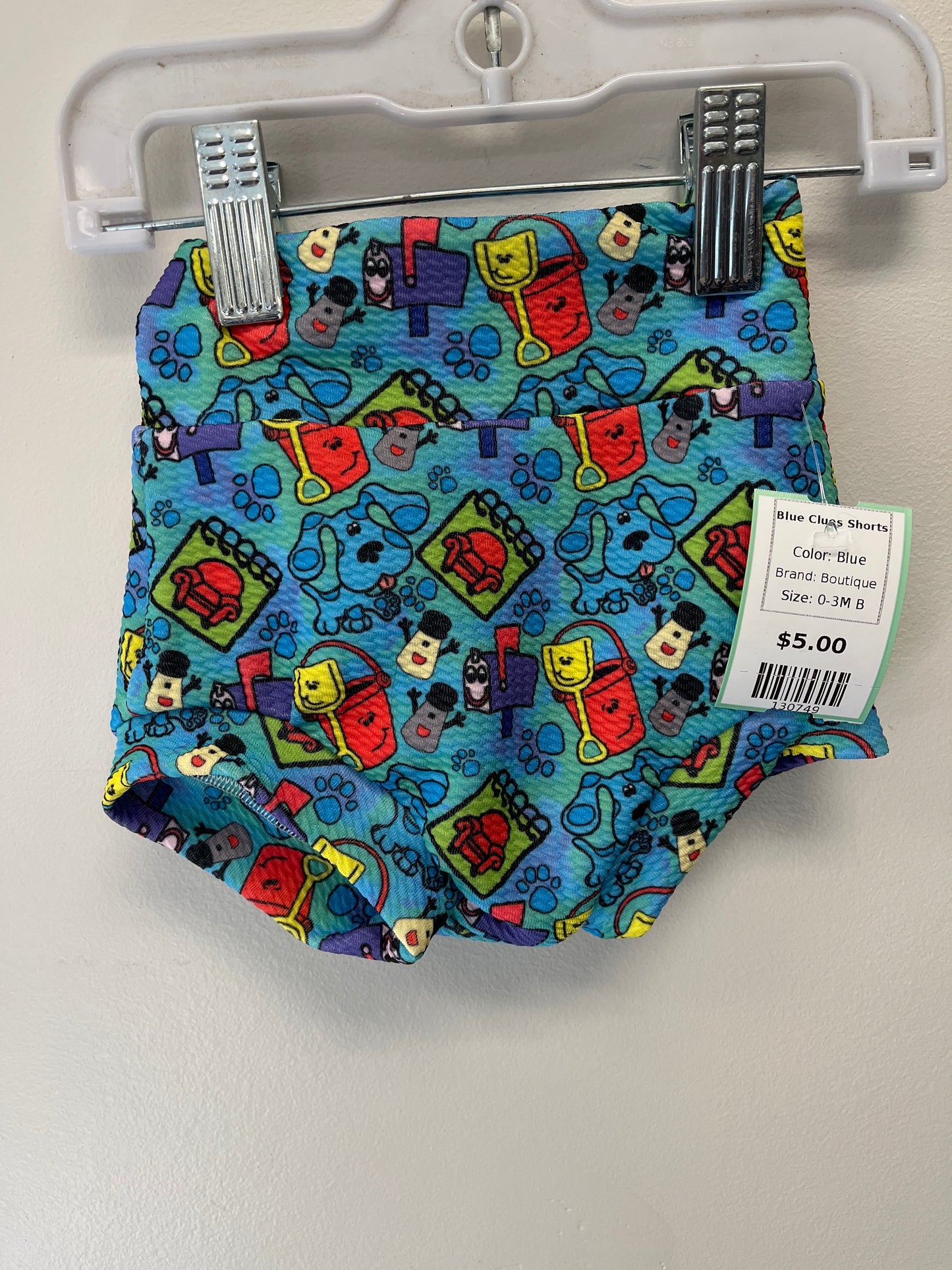 Blue Boutique Blue Clues Shorts, 0-3M B