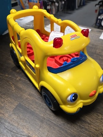 Yellow Fisher Price Little People Bus