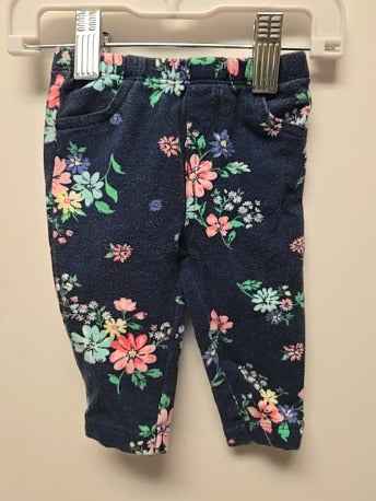 Blue with flowers Carters Pants, 3M G