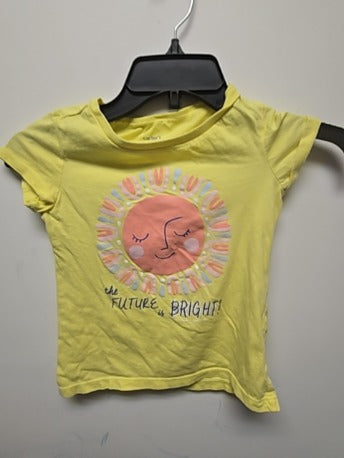 Yellow carters kids The future is bright shirt, 5T G