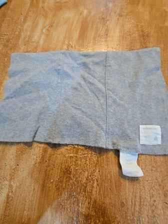 Grey Burts Bees Baby Burp cloth