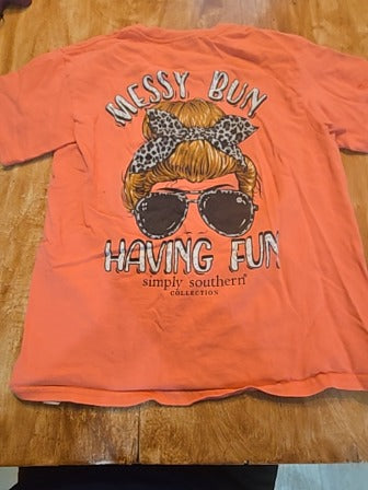 Coral Simply southern Shirt, 8 G