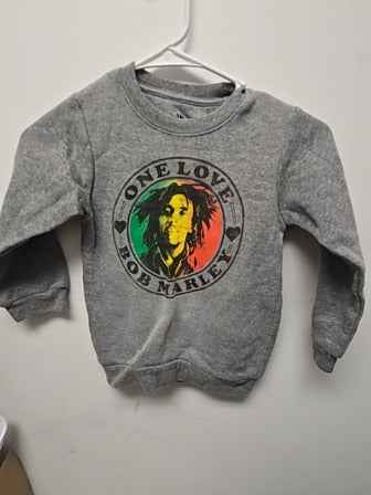 Grey Zion Bob marley long sleeve, 5T B