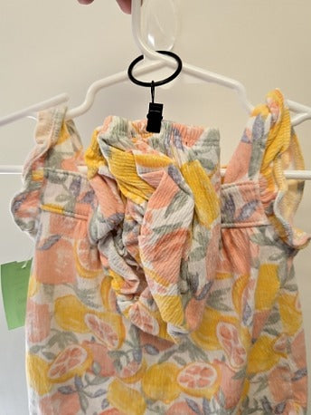 White/Pink/Yellow Fruits Carters Dress, 3M G