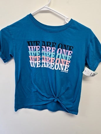 Blue We Are One Justice Shirt, 7 G