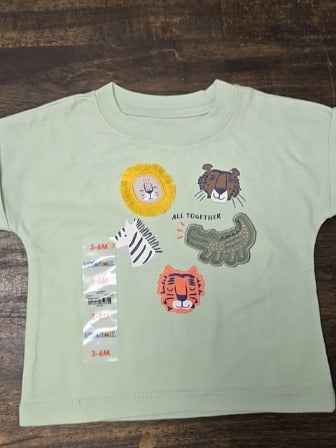 Green Garanimals All together shirt, 3M B