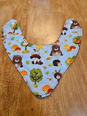 Blue/brown Bib