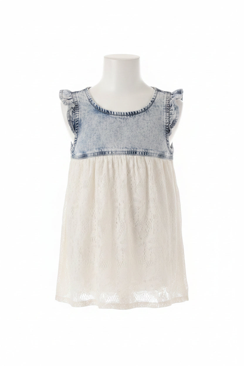 Blue Jean/White Jordache Tank Top, 6 G